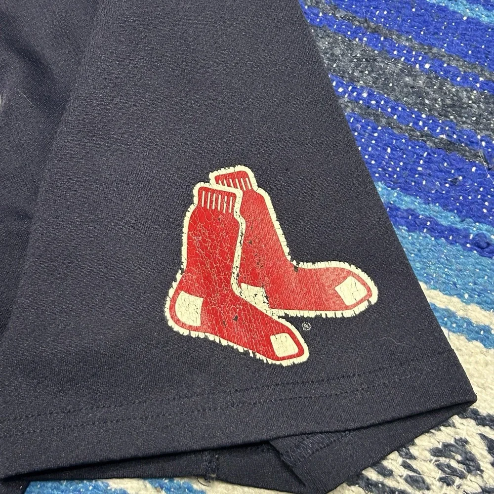 Vintage 90's Majestic MLB Boston Red Sox Alternate Navy Blue Jersey Size Medium